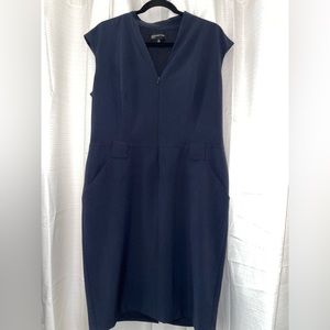 Navy Blue Jones New York Sheath Dress - Size 14